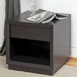 Wholesale 😉 Bowery Hill Square End Table In Dark Brown ⭐