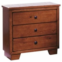 Wholesale 🥰 Progressive Furniture Diego 3 Drawer Wood Nightstand In Cinnamon Pine 🛒