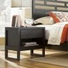 Cheap 🧨 Progressive Furniture Athena Wood Nightstand In Dark Chocolate Brown 🎁