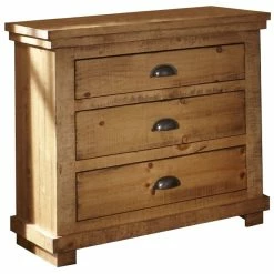 Top 10 🔔 Progressive Furniture Willow 3 Drawer Wood Nightstand In Distressed Pine Tan 🎉
