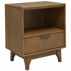 Cheap ๐ Progressive Furniture Mid-Mod Wood Nightstand In Cinnamon Brown โ๏ธ