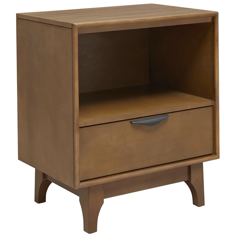 Cheap ๐ Progressive Furniture Mid-Mod Wood Nightstand In Cinnamon Brown โ๏ธ