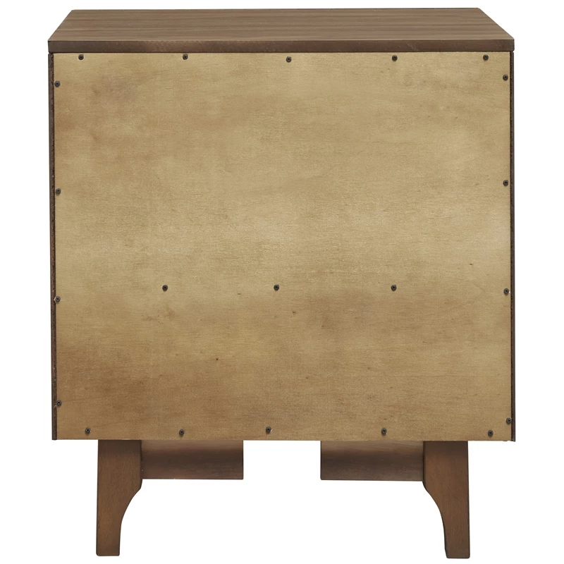 Cheap ๐ Progressive Furniture Mid-Mod Wood Nightstand In Cinnamon Brown โ๏ธ - Image 4