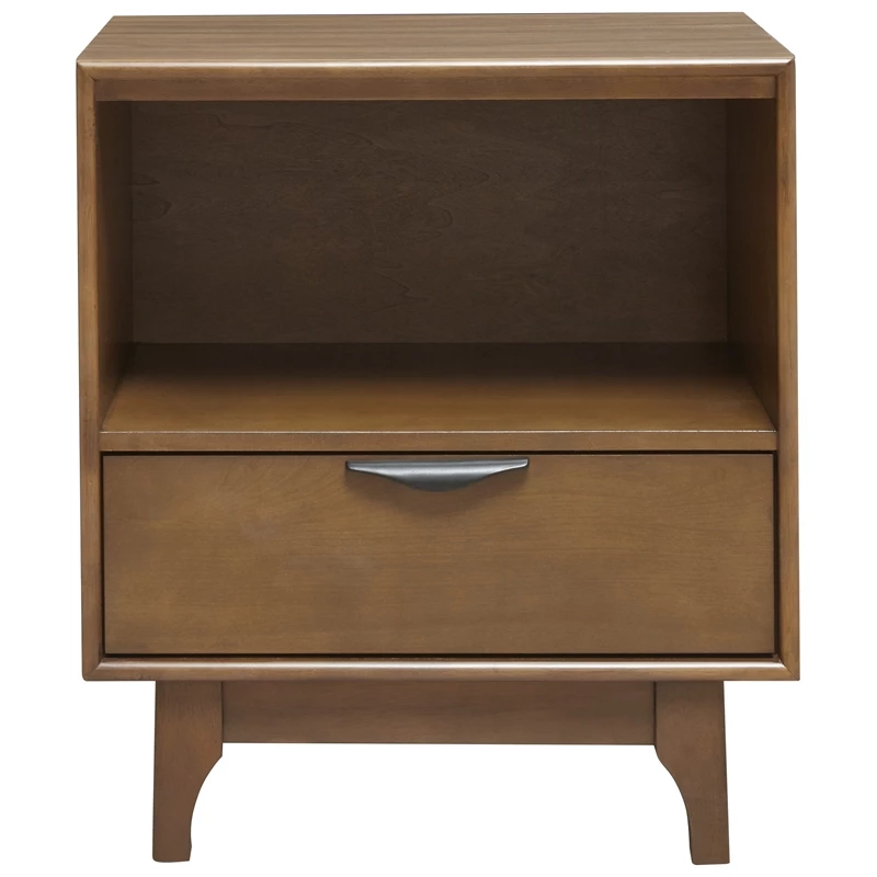 Cheap ๐ Progressive Furniture Mid-Mod Wood Nightstand In Cinnamon Brown โ๏ธ - Image 7