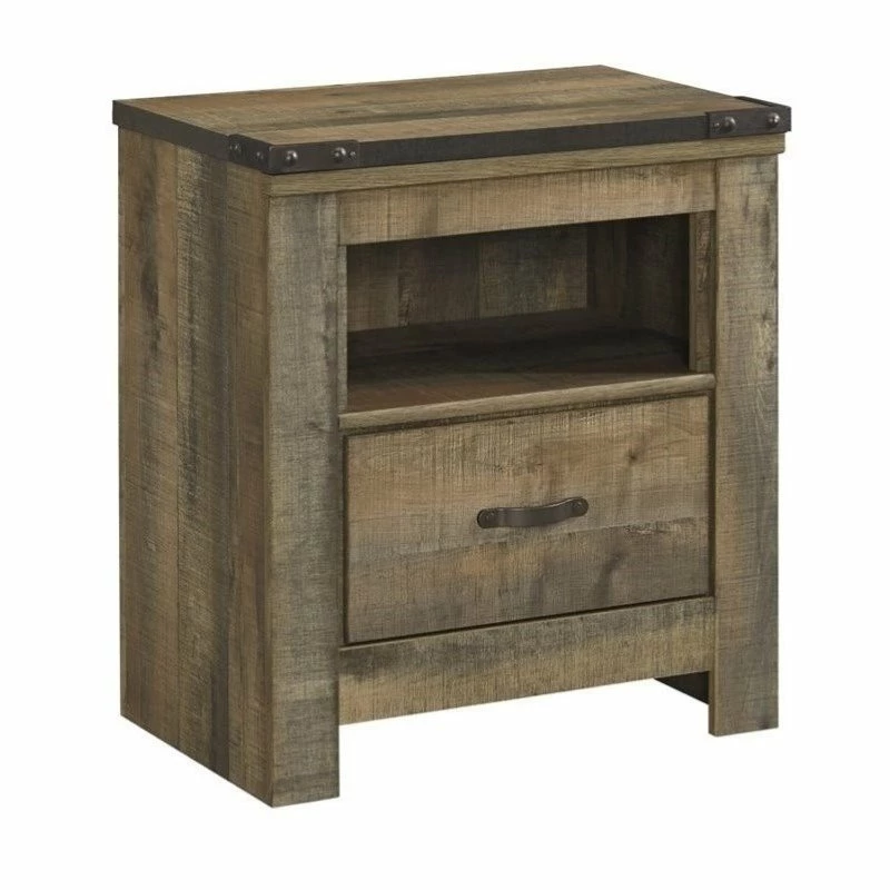 Hot Sale ๐งจ Bowery Hill 1 Drawer Wood Nightstand In Brown ๐คฉ