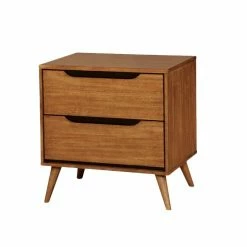 Budget 👏 Bowery Hill 2 Drawer Nightstand In Oak 🥰
