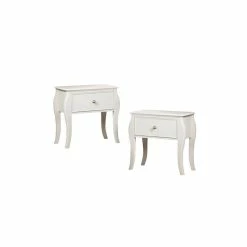 Cheapest 😍 Home Square (Set Of 2) 1 Drawer Nightstand In White 👏