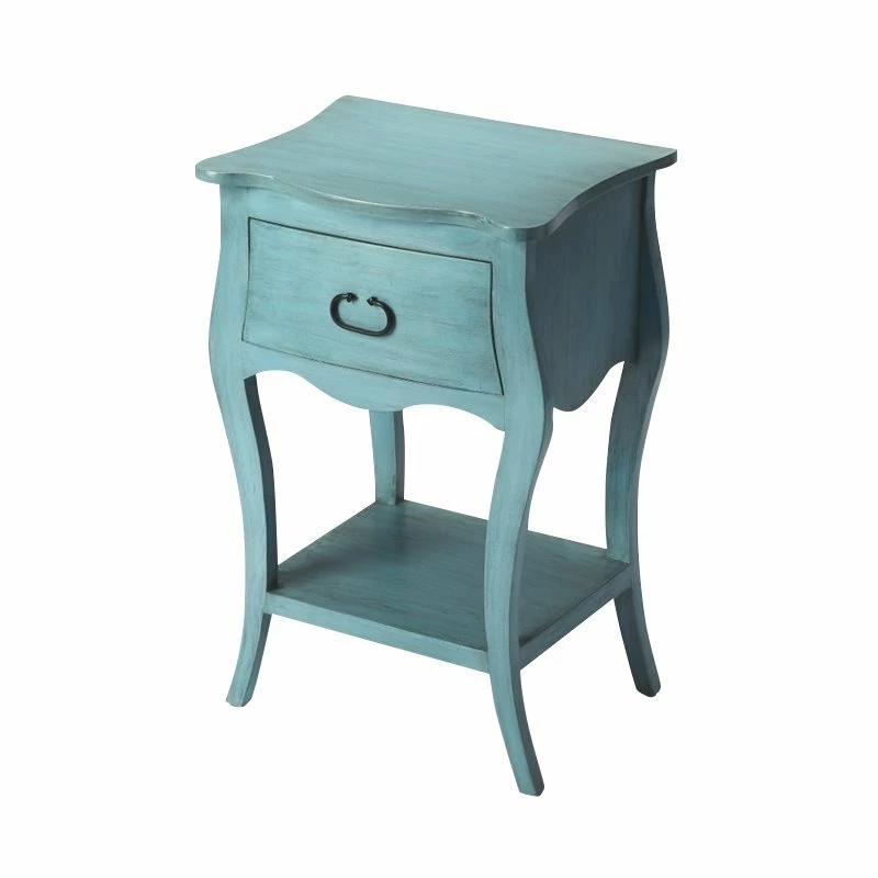 Promo ๐ Beaumont Lane 1 Drawer Nightstand In Rustic Blue ๐