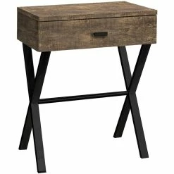 Top 10 ๐ฅ Monarch 24" Mid Century Modern Wood Top Storage End Table In Brown And Black โค๏ธ