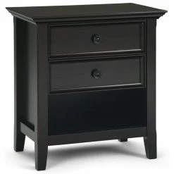 Flash Sale 💯 Simpli Home Amherst Wood 24" Transitional Bedside Nightstand Table In Hickory Brown 🤩