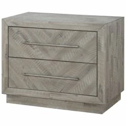 Brand new ✨ Modus Furniture Modus Alexandra 2 Drawer Solid Wood Nightstand In Rustic Latte ✔️