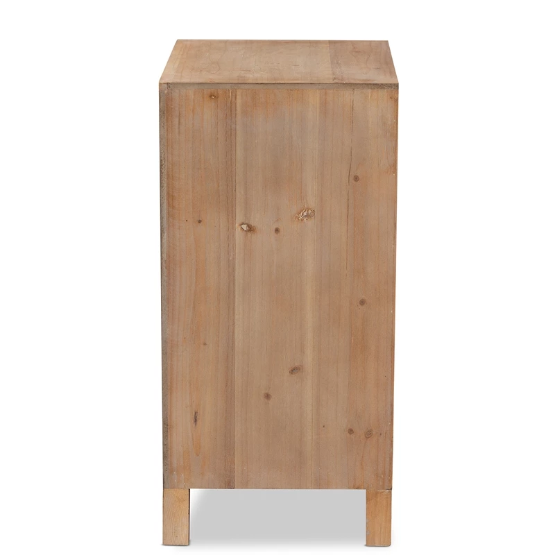 Best deal ๐ Baxton Studio Clement Medium Oak 1-Door And 1-Drawer Wood Spindle End Table ๐ฏ - Image 4