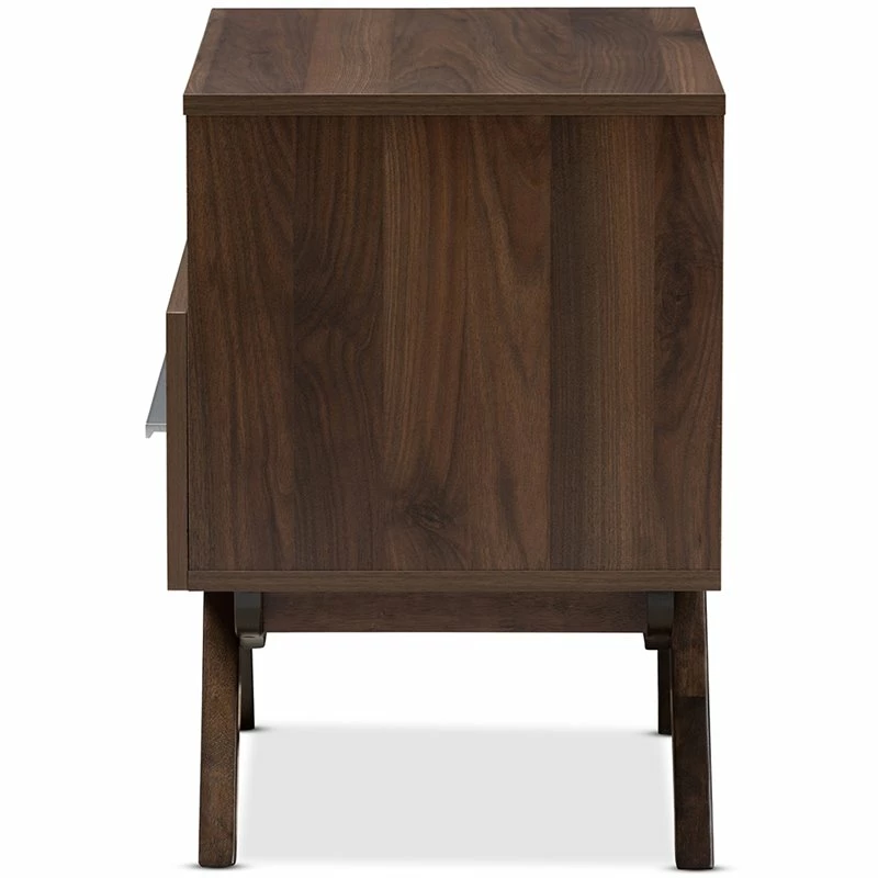 Brand new โญ Maddie Home Sutton Mid Century Modern 1 Drawer Wood Nightstand In Walnut Brown ๐งจ - Image 5