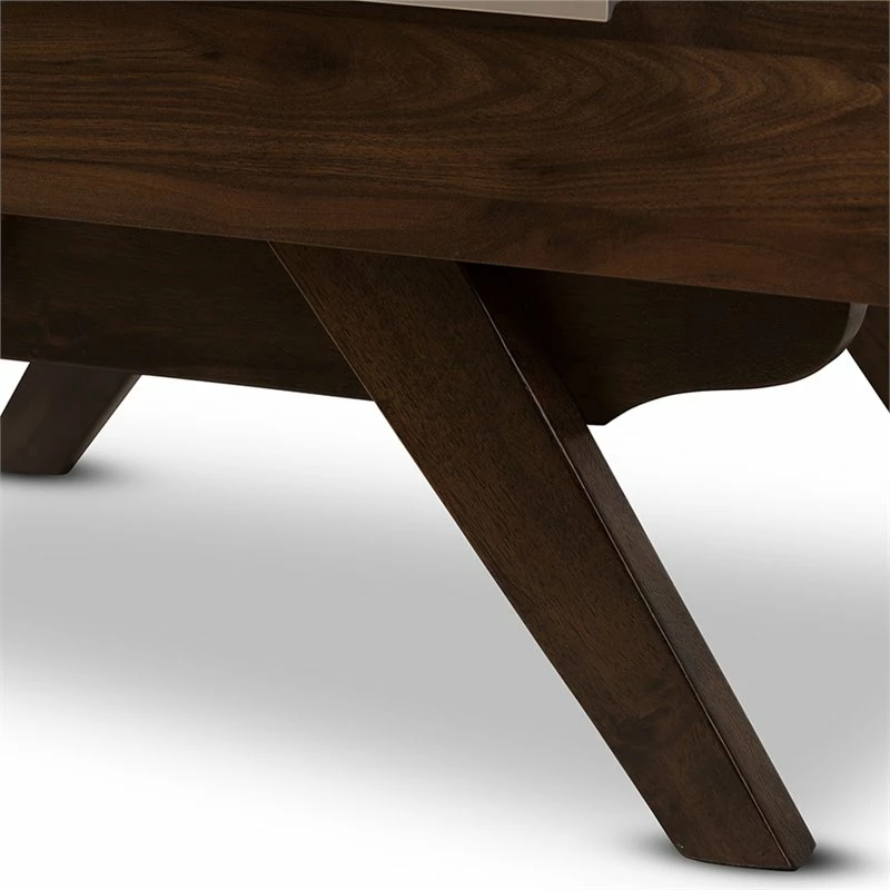 Brand new โญ Maddie Home Sutton Mid Century Modern 1 Drawer Wood Nightstand In Walnut Brown ๐งจ - Image 9
