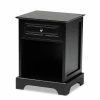 Discount 🛒 Baxton Studio Chase Modern Transitional Black Finished 1-Drawer Wood End Table 🔔