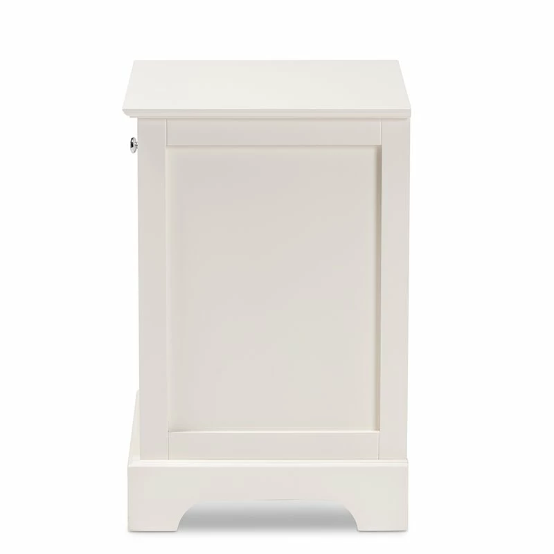 Coupon ๐ Baxton Studio Chase Modern Transitional White Finished 1-Drawer Wood End Table ๐ฅ - Image 4
