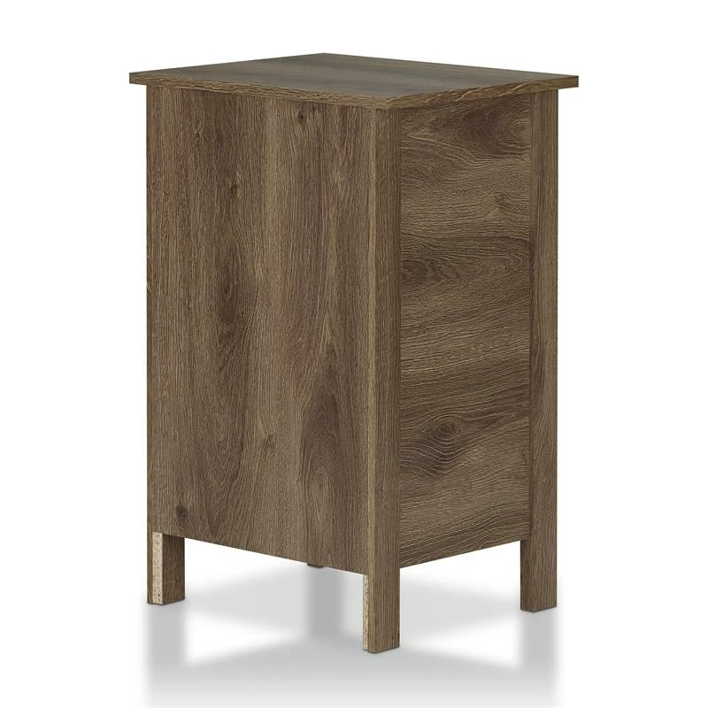 Brand new โค๏ธ Furniture Of America Daena Rustic Wood 3-Drawer Nightstand In Distressed Walnut ๐ - Image 4