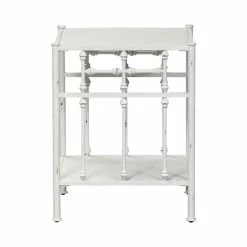 Deals 🤩 Liberty Furniture Vintage Series Metal Open Night Stand - Antique White 🧨