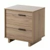Budget 💯 Allora 2 Drawer Nightstand In Rustic Oak 🎁