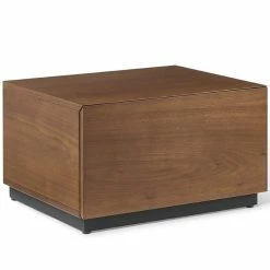 New 🧨 Modway Caima 1 Drawer Mid Century Modern Wooden Nightstand In Walnut 🎁