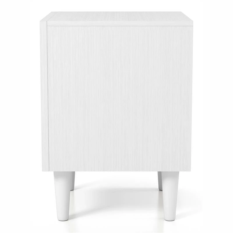 Coupon 😉 Furniture Of America Hetter Transitional Wood 2-Drawer Nightstand In White 🥰 - Image 3