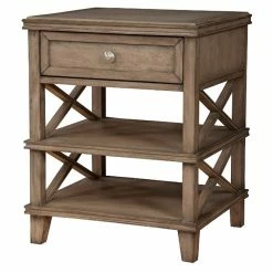 Cheapest ๐ Benjara 21" Transitional 1-drawer Mahogany Wood Nightstand In Brown ๐