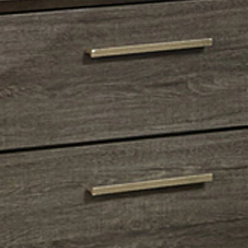 Outlet 😍 Benjara 15.5" 2-drawer Transitional Solid Wood Nightstand In Gray And Brown 🤩 - Image 3