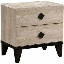 Deals 🎉 Benjara 15.35" 2-drawer Transitional Solid Wood Nightstand In Cream ❤️