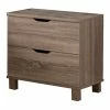 Hot Sale 🎉 Benjara 20" 2-drawer Transitional Solid Wood Nightstand In Taupe Brown 🌟