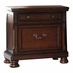 Best Sale 🧨 Benjara 18" 2-drawer Transitional Wood Nightstand With Bun Feet In Brown 👏