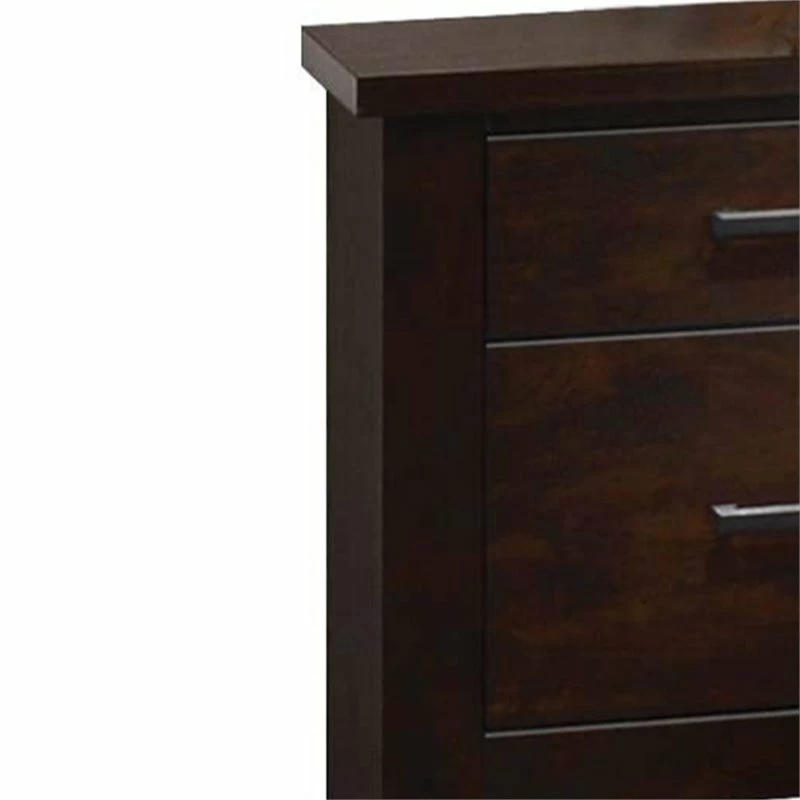 Brand new ๐คฉ Benjara 17.13" Transitional Solid Wood Nightstand With 2 Drawers In Brown โ - Image 3