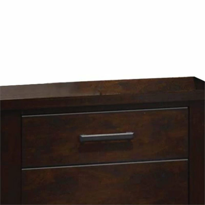 Brand new ๐คฉ Benjara 17.13" Transitional Solid Wood Nightstand With 2 Drawers In Brown โ - Image 4