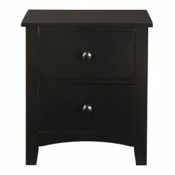 Cheapest 😍 Benjara 22" Transitional Wood Nightstand With 2 Drawers In Black ⌛