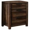 Deals 🔔 Benzara Hankinson Transitional Style Wooden Night Stand In Rustic Natural Tone ⭐