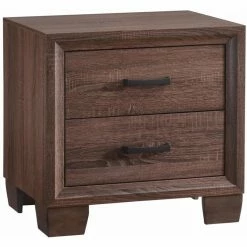 Buy 🛒 Bowery Hill Transitional 2 Drawer Nightstand In Medium Warm Brown 🛒