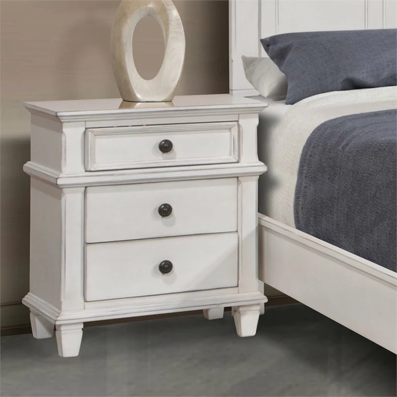 Best deal ๐ Coaster Carolina 3 Drawer Nightstand In Antique White โจ - Image 2