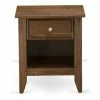 Hot Sale 🛒 East West Furniture Gallatin 18" Wood Nightstand With 1 Drawer In Antique Walnut 🥰