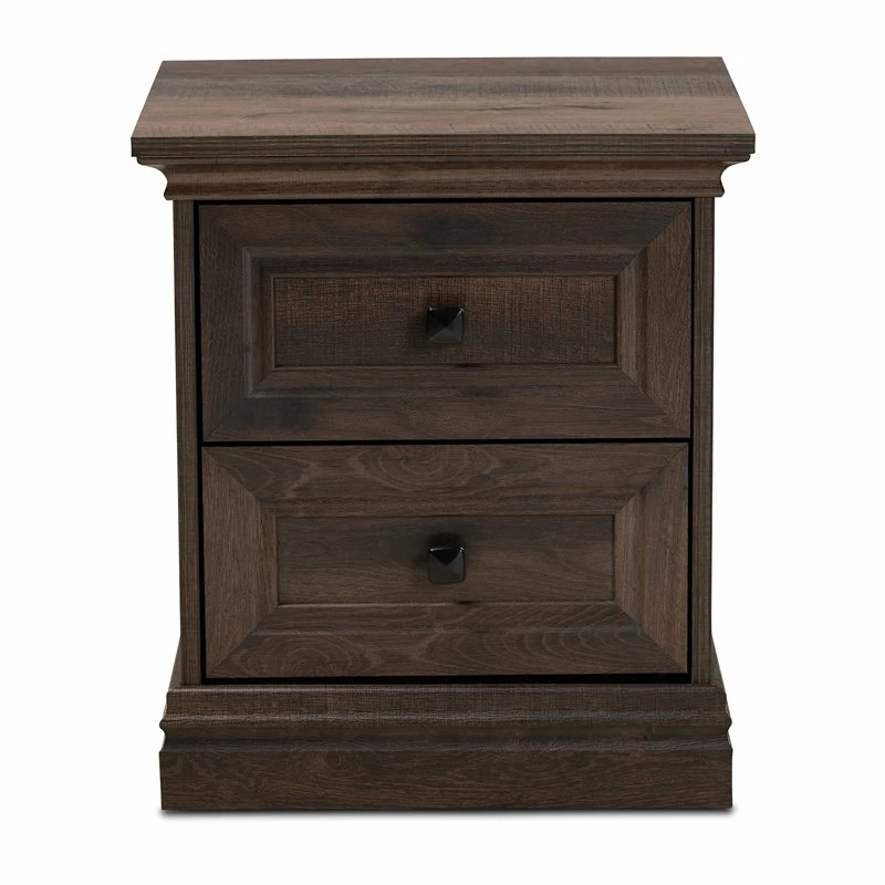 Top 10 ๐คฉ Bowery Hill Transitional Walnut Brown Finished 2-Drawer Wood Nightstand ๐ - Image 3