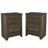 Best Sale 🔥 Home Square 2-Drawer Nightstand In Dark Brown ( Set Of 2 ) 🤩