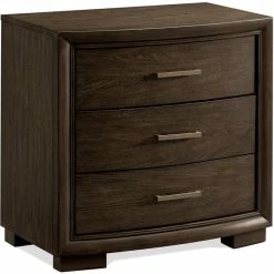 Hot Sale 🔥 Riverside Furniture Monterey Three Drawer Refined Glam Nightstand In Mink 👍