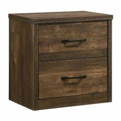 Best reviews of ๐ Furniture Of America Kodo Rustic Wood Nightstand With USB Port In Walnut Brown ๐งจ