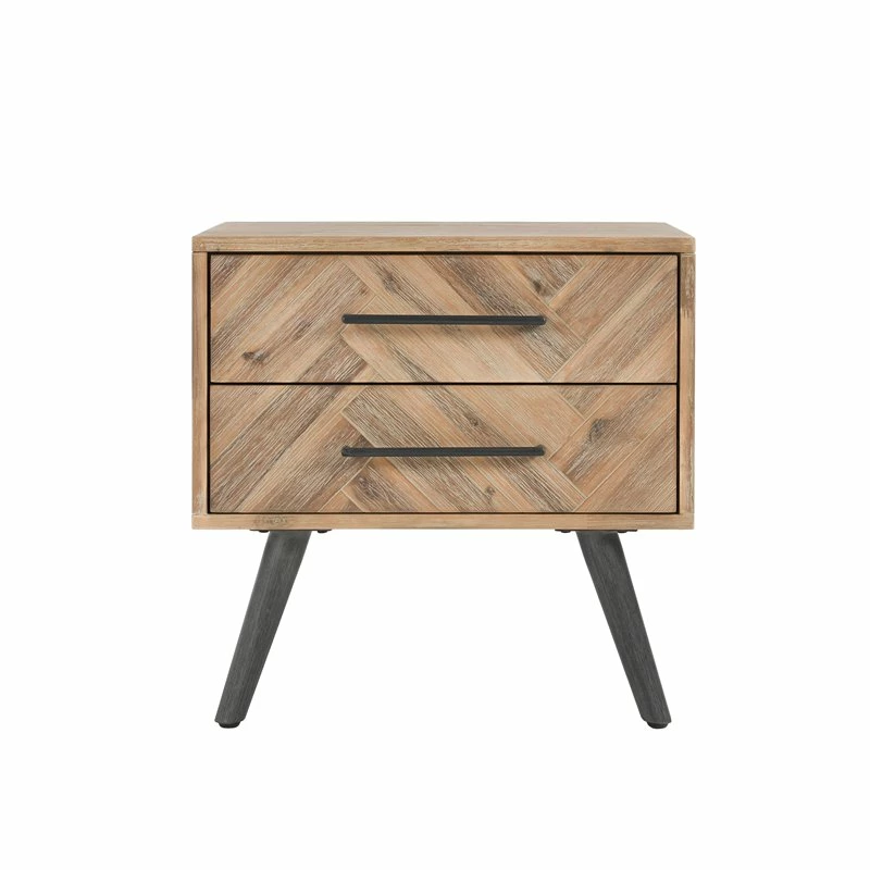 Wholesale 💯 Kosas Home Soren 2-drawer Mid-Century Acacia Wood Nightstand In Multi Natural 🥰 - Image 3