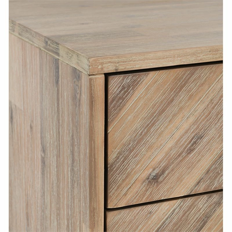 Wholesale 💯 Kosas Home Soren 2-drawer Mid-Century Acacia Wood Nightstand In Multi Natural 🥰 - Image 8