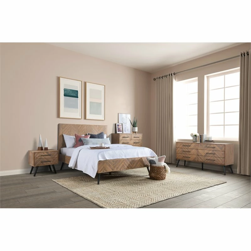 Wholesale 💯 Kosas Home Soren 2-drawer Mid-Century Acacia Wood Nightstand In Multi Natural 🥰 - Image 9