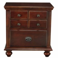 Brand new 👏 Cooper Mills Transitional Solid Wood 2-Drawer Nightstand In Cherry 🥰