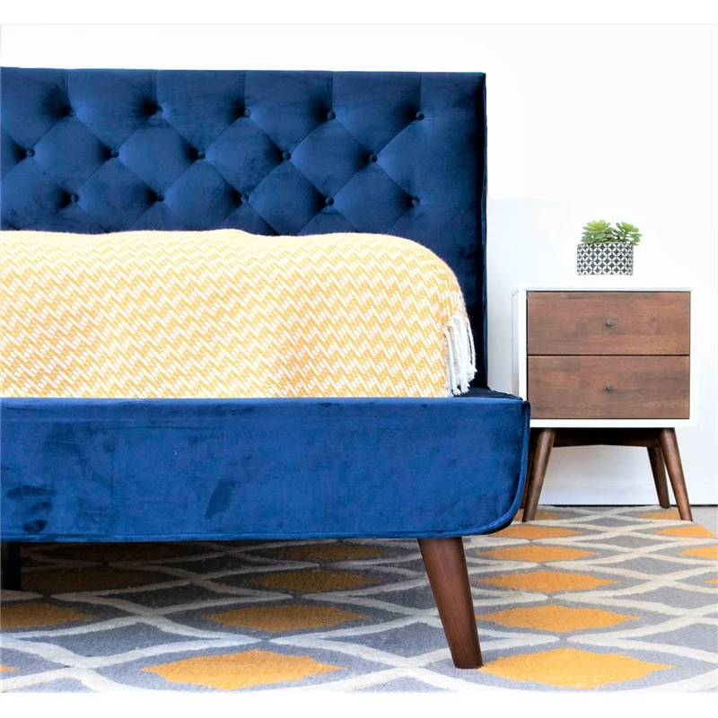 Coupon ❤️ Pemberly Row Mid-Century Modern Two Drawer Nightstand In White 🛒 - Image 5