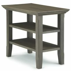 Best reviews of 🌟 Pemberly Row Transitional Wood 14" Narrow Side Table In Farmhouse Gray ✔️