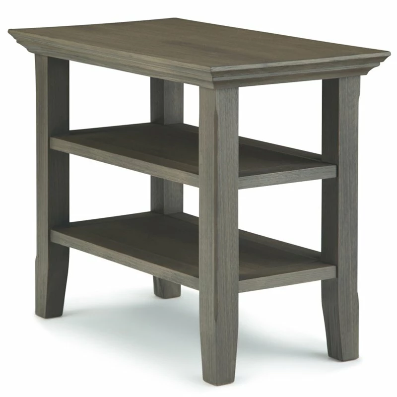 Best reviews of 🌟 Pemberly Row Transitional Wood 14" Narrow Side Table In Farmhouse Gray ✔️