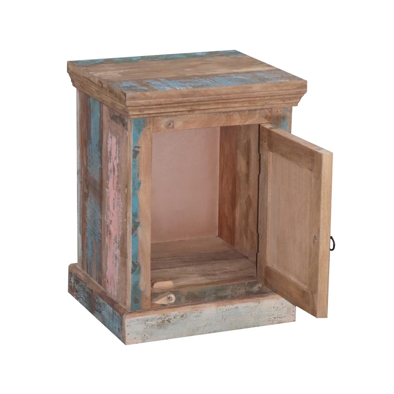 Cheap ๐ Progressive Furniture Outbound Wood Nightstand/Accent Cabinet In Tan Aqua โญ - Image 4