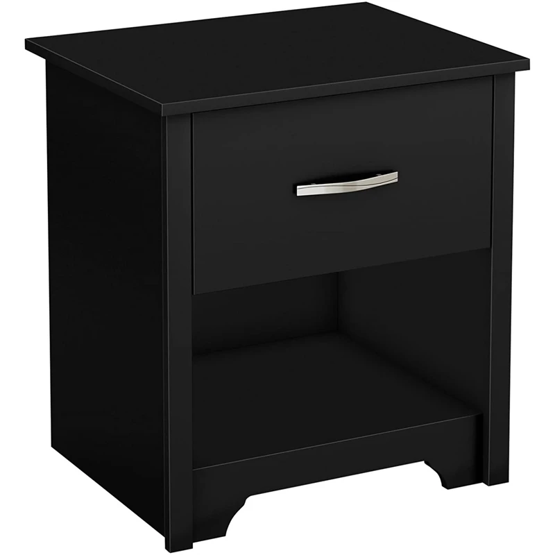 Deals โ Pemberly Row Traditional 1-Drawer Night Stand In Pure Black ๐คฉ - Image 4